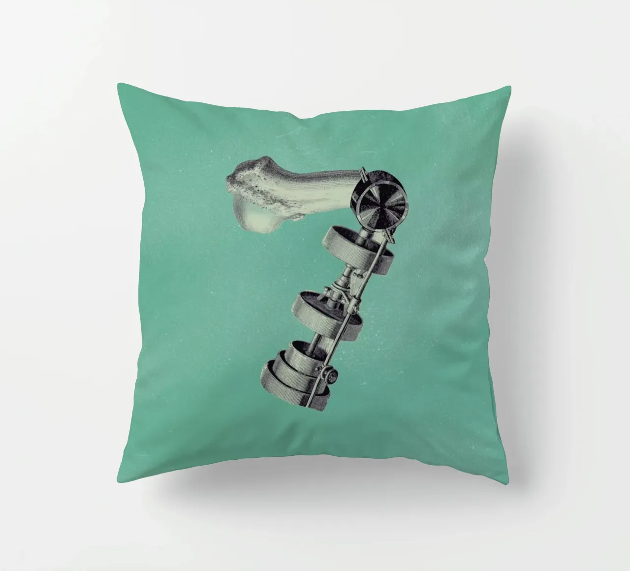 Steampunk Alphabet Number 7 cuscino da Birgit Palma