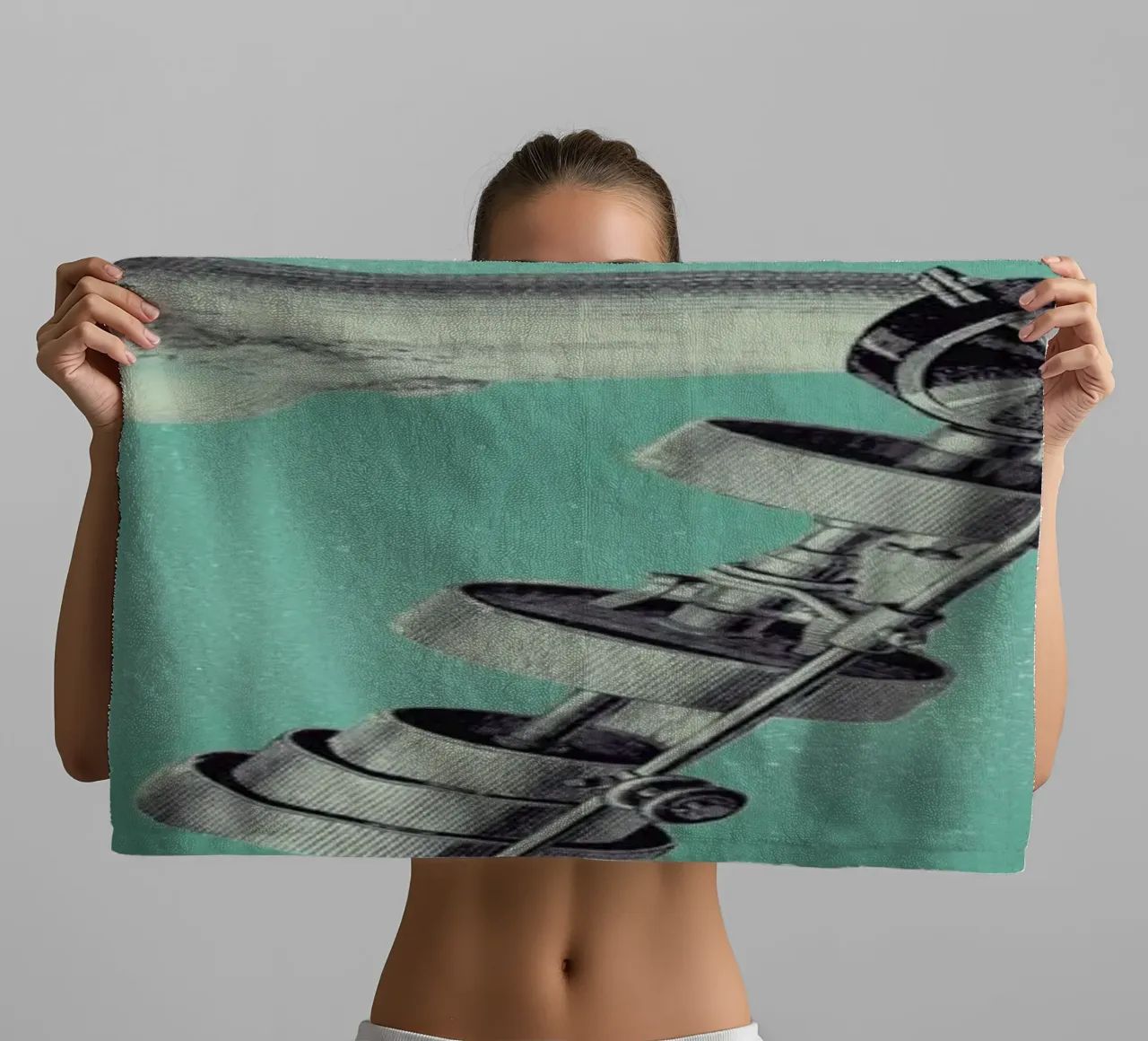 Steampunk Alphabet Number 7 asciugamano da bagno da Birgit Palma