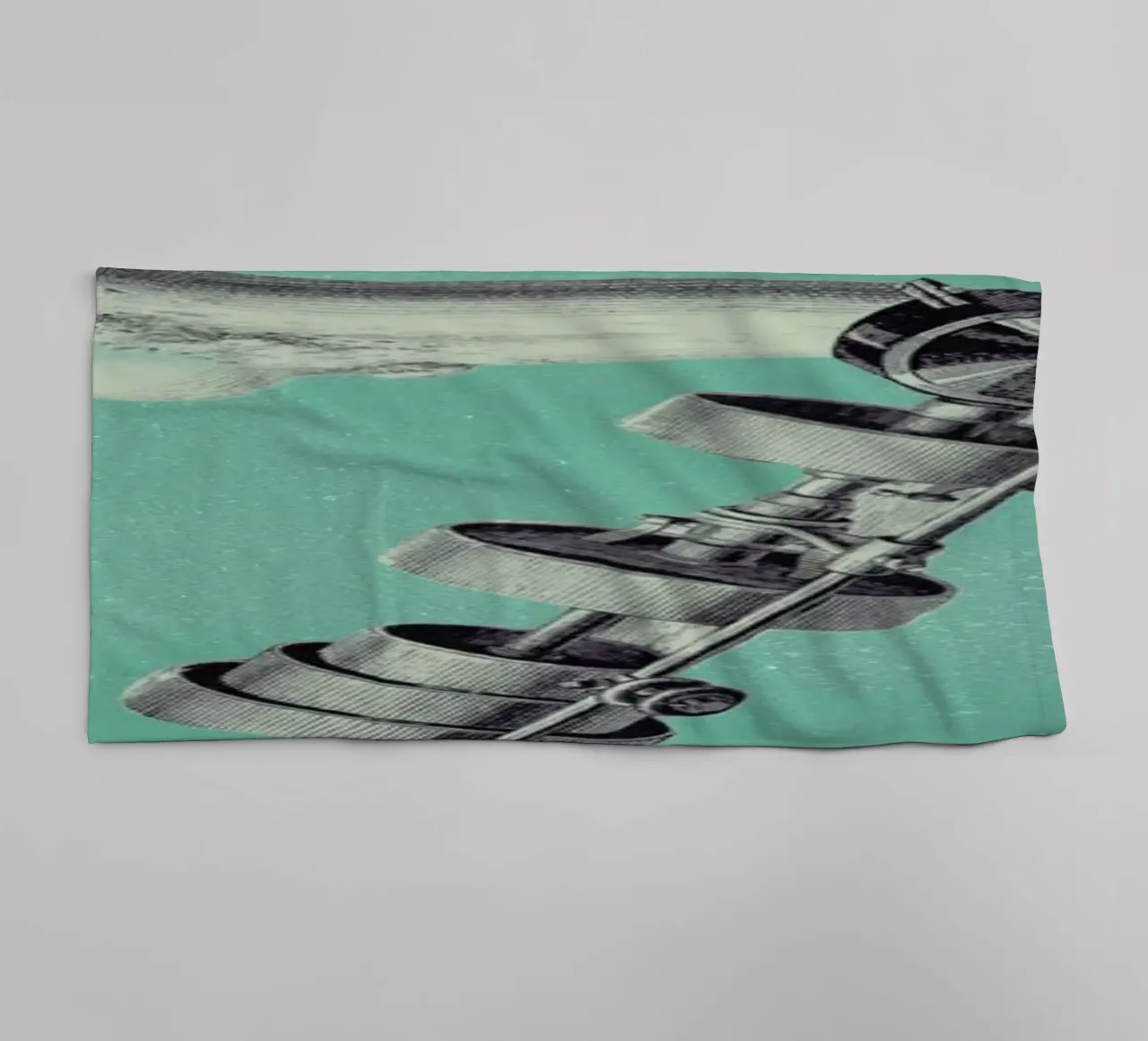 Steampunk Alphabet Number 7 asciugamano da bagno da Birgit Palma