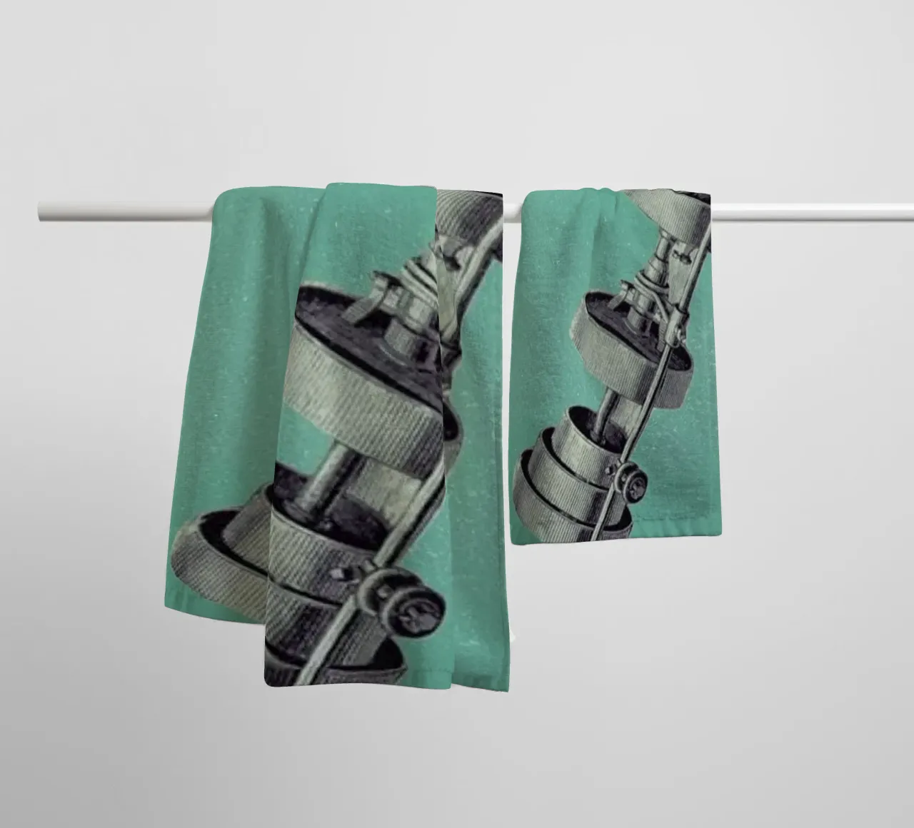 Steampunk Alphabet Number 7 asciugamano da bagno da Birgit Palma