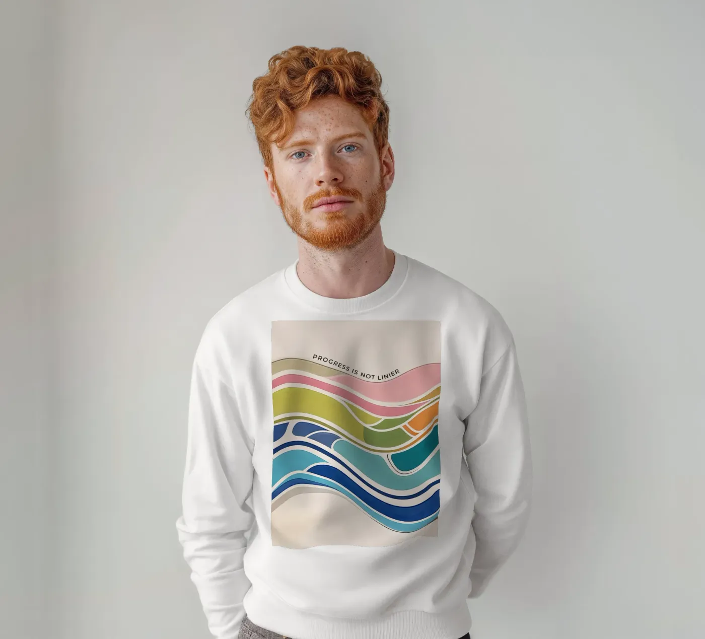 Progress Is Not Linear sweatshirt van Jasonheeran