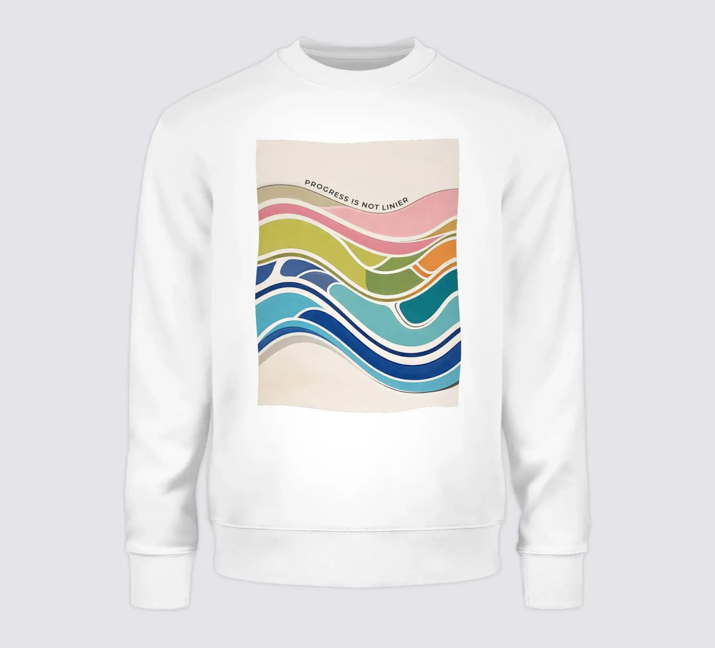 Progress Is Not Linear sweatshirt van Jasonheeran
