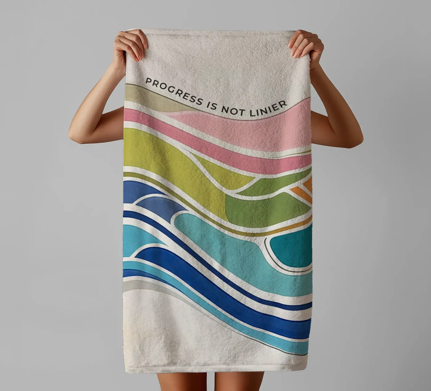 Progress Is Not Linear Handtuch von Jasonheeran