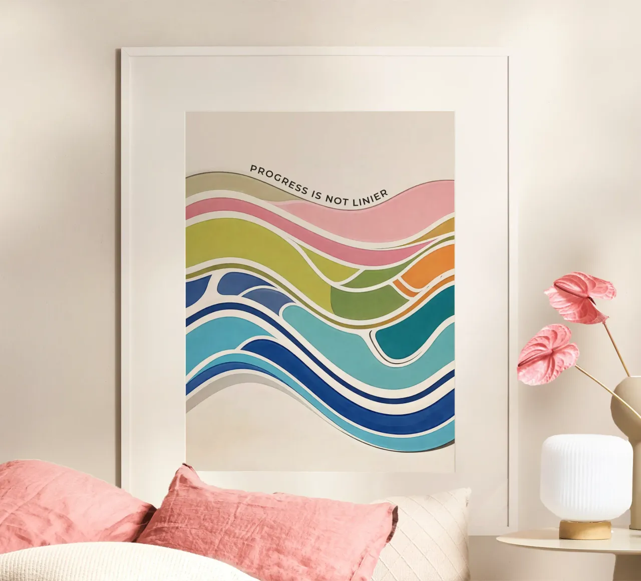 Progress Is Not Linear Poster von Jasonheeran