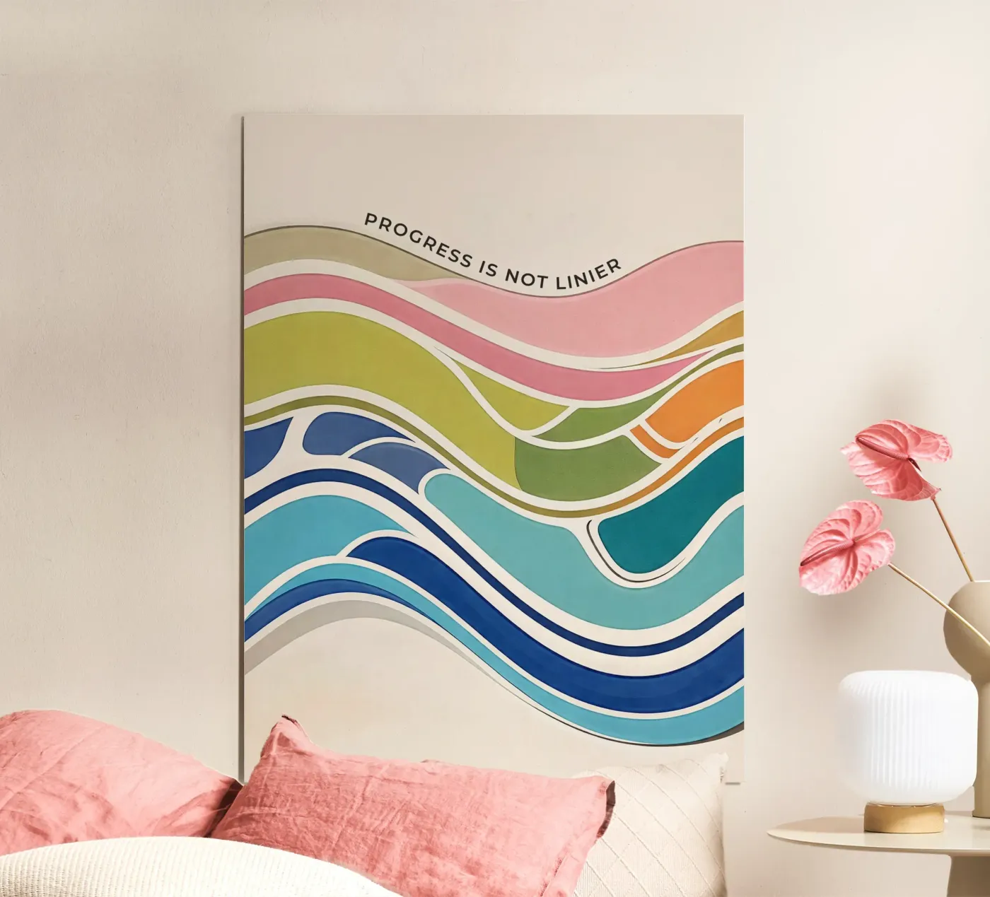 Progress Is Not Linear Poster von Jasonheeran