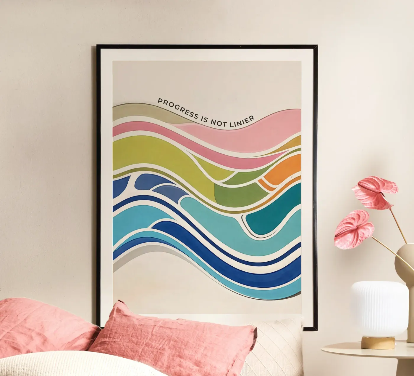 Progress Is Not Linear Poster von Jasonheeran