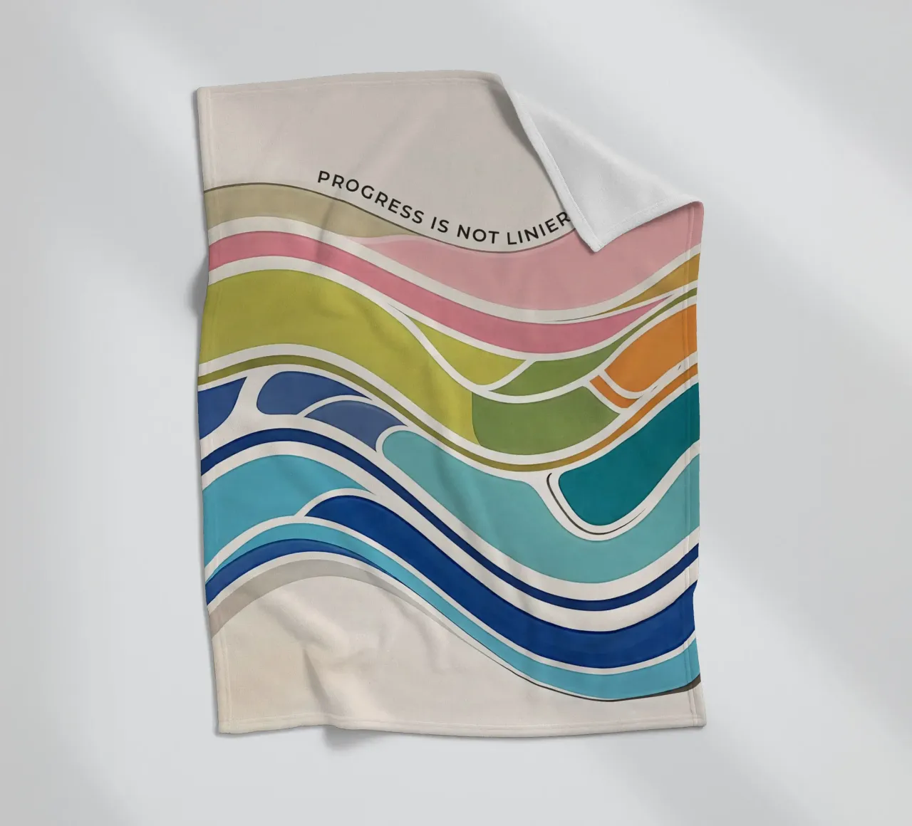 Progress Is Not Linear Fleecedecke von Jasonheeran