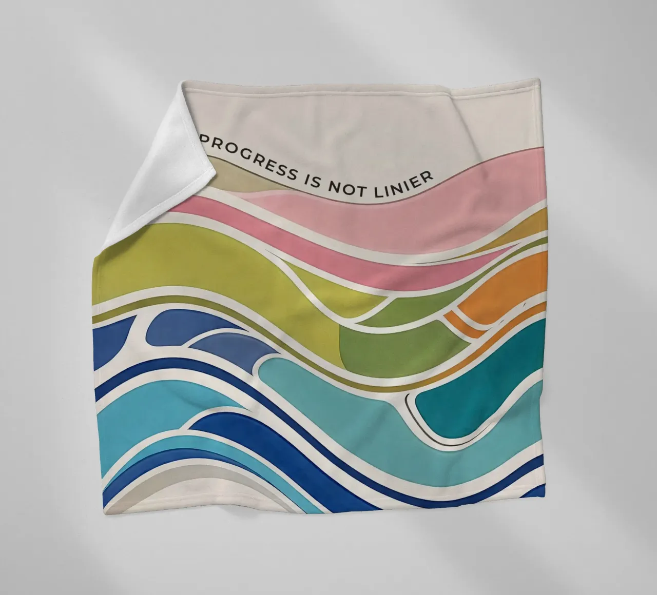 Progress Is Not Linear Fleecedecke von Jasonheeran