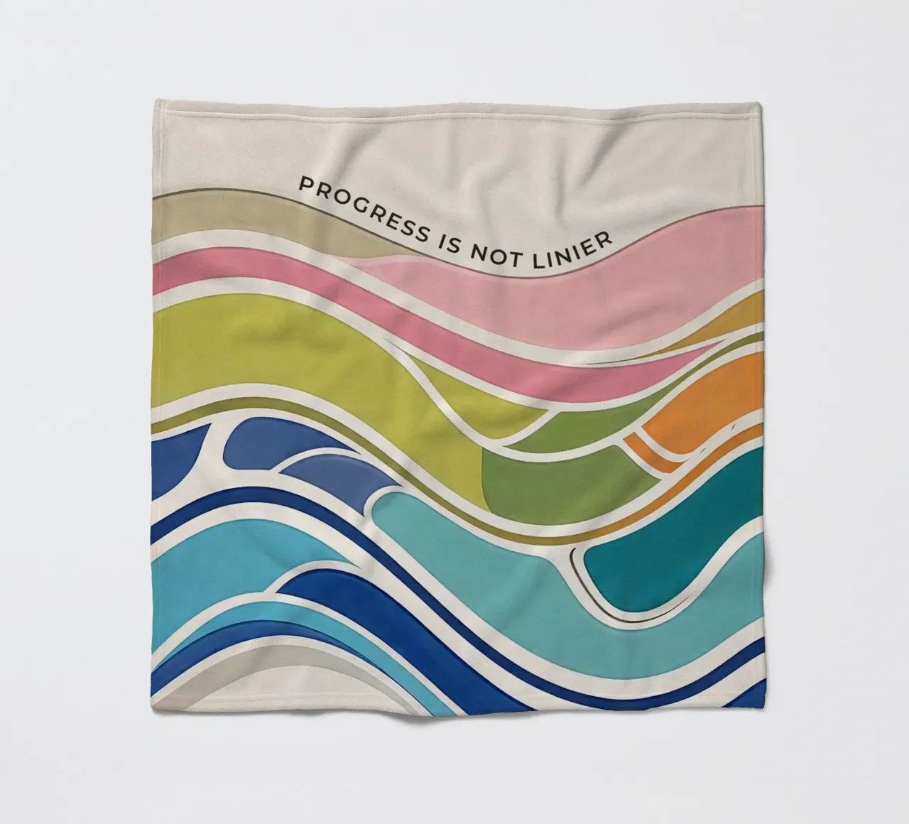 Progress Is Not Linear Fleecedecke von Jasonheeran