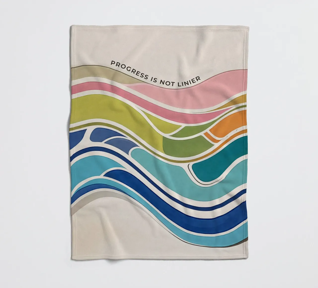 Progress Is Not Linear Fleecedecke von Jasonheeran