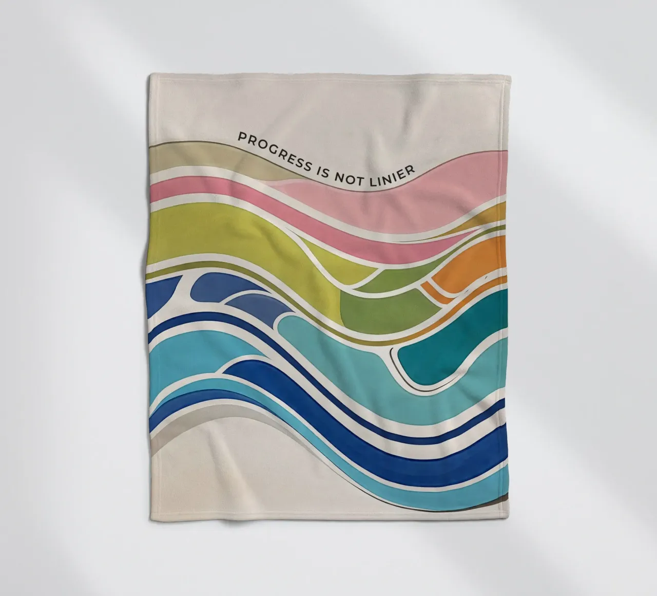 Progress Is Not Linear Fleecedecke von Jasonheeran