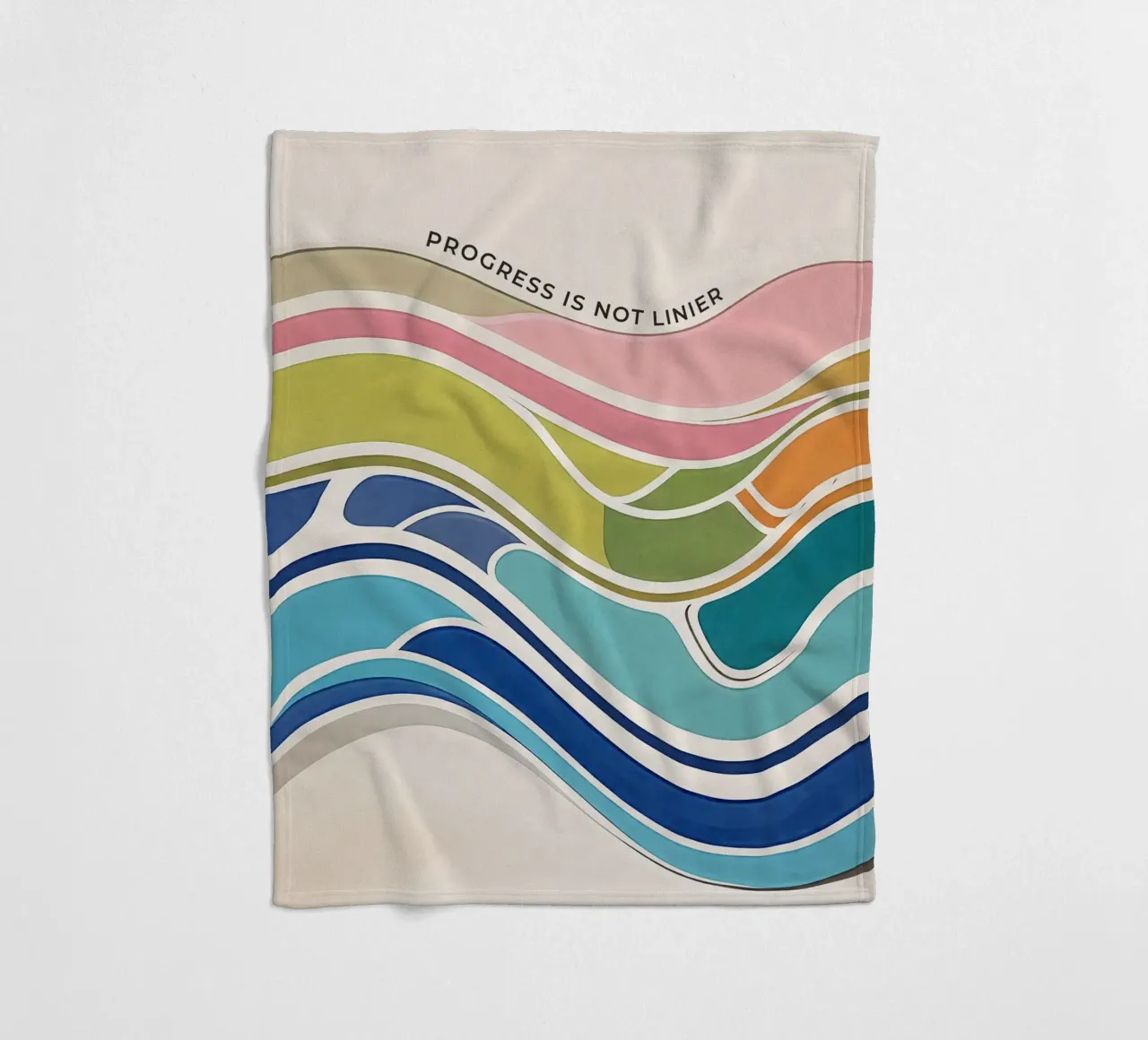 Progress Is Not Linear Fleecedecke von Jasonheeran