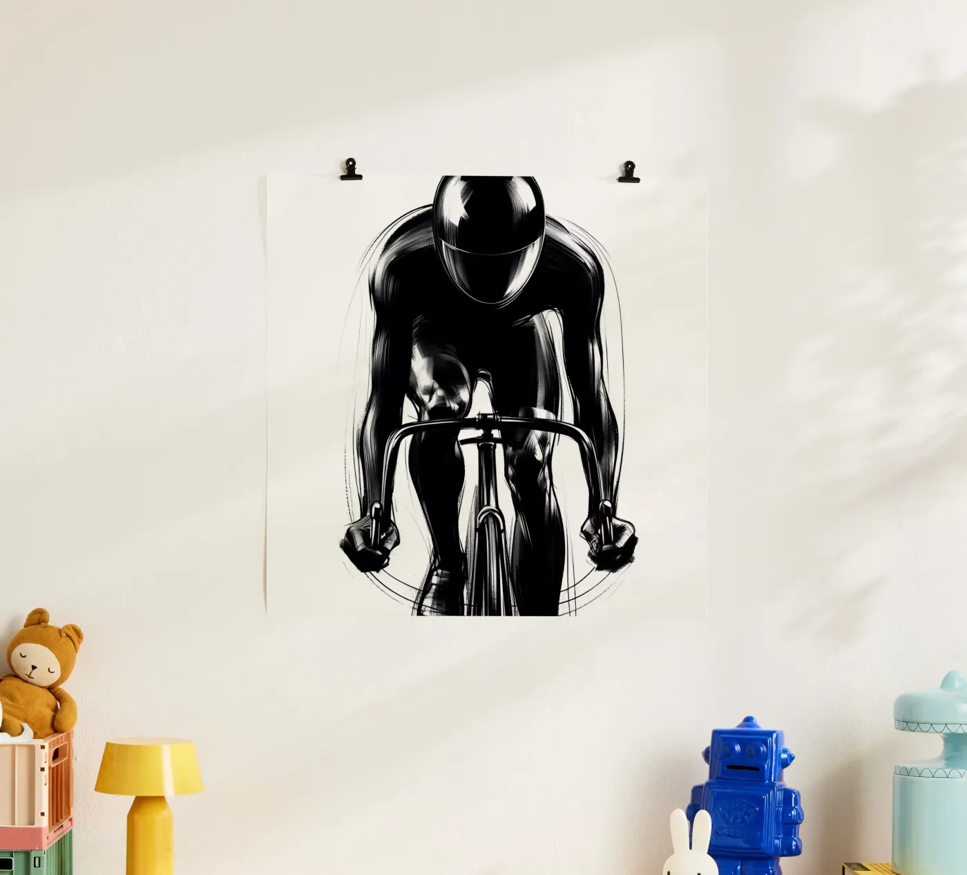FIETSPEDAAL poster van ARTOMATIC