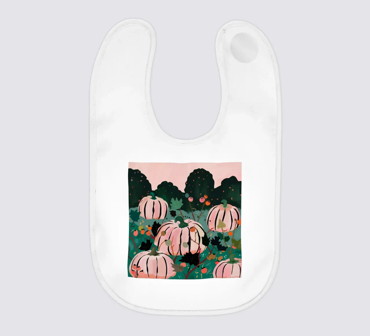 Pumpkin Patch baby bib by ArtsySesta