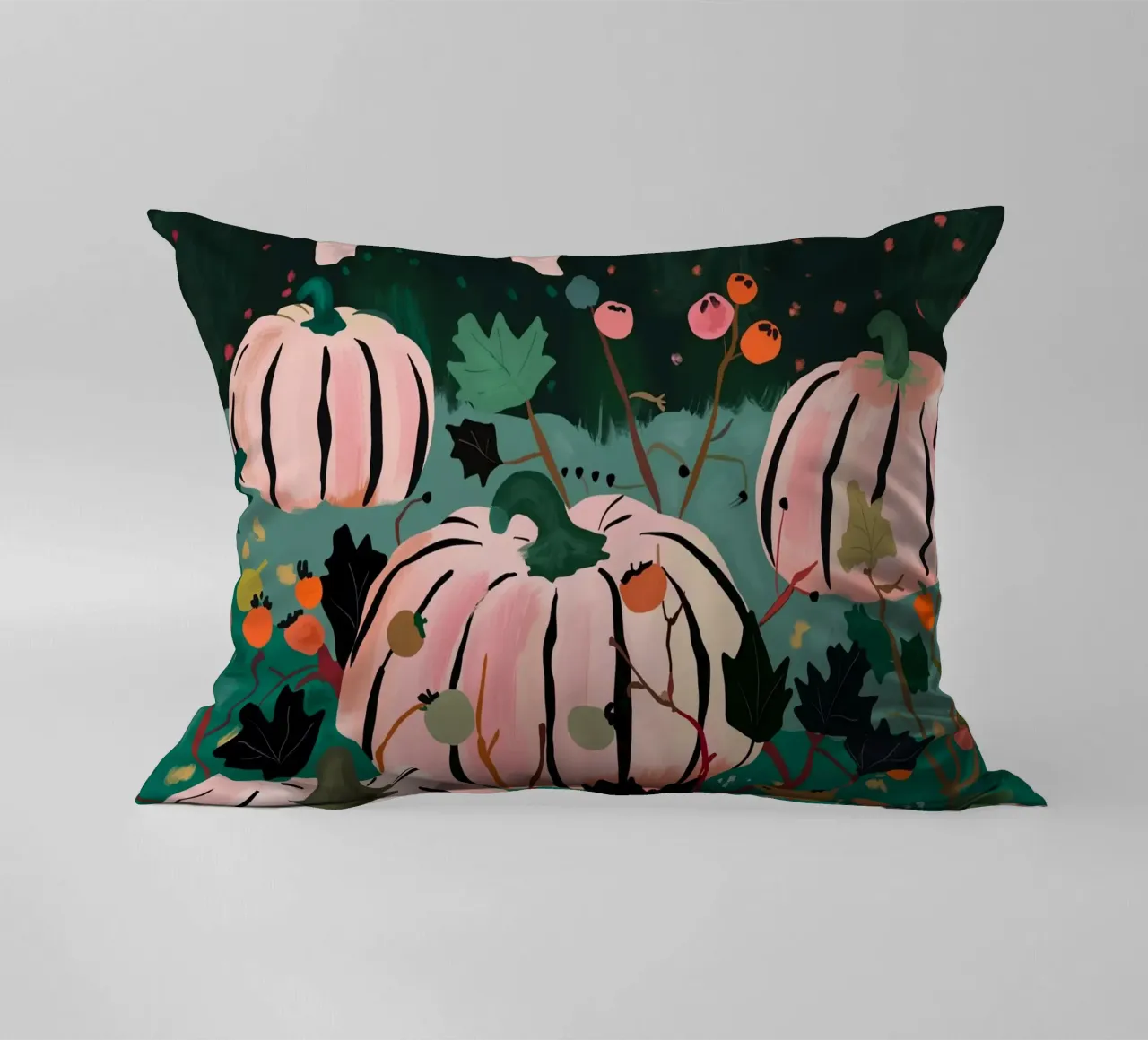 Pumpkin Patch decorative cushion by ArtsySesta