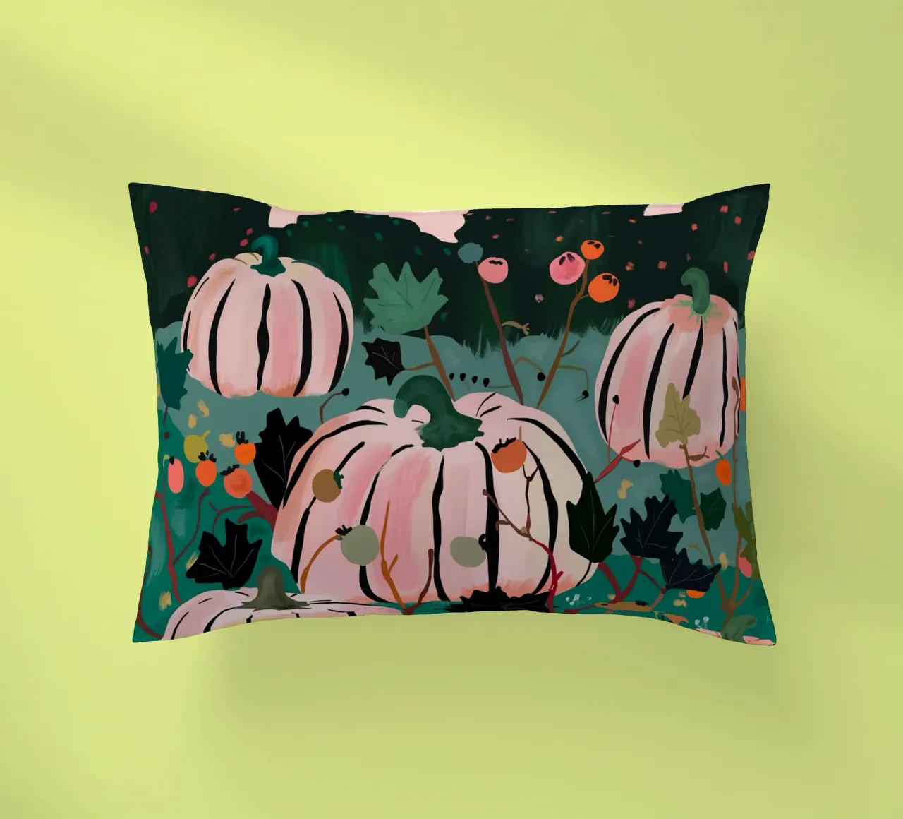 Pumpkin Patch decorative cushion by ArtsySesta