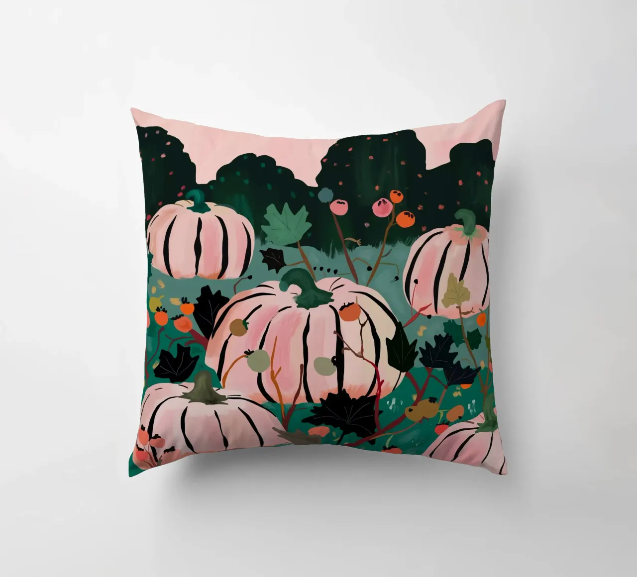 Pumpkin Patch decorative cushion by ArtsySesta