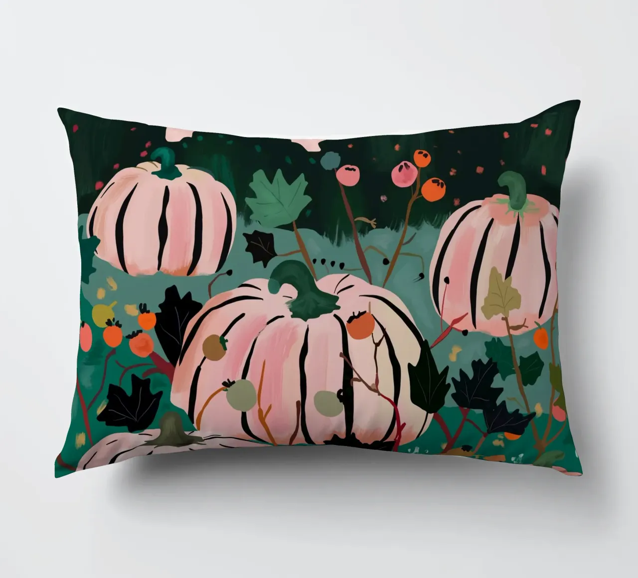 Pumpkin Patch decorative cushion by ArtsySesta