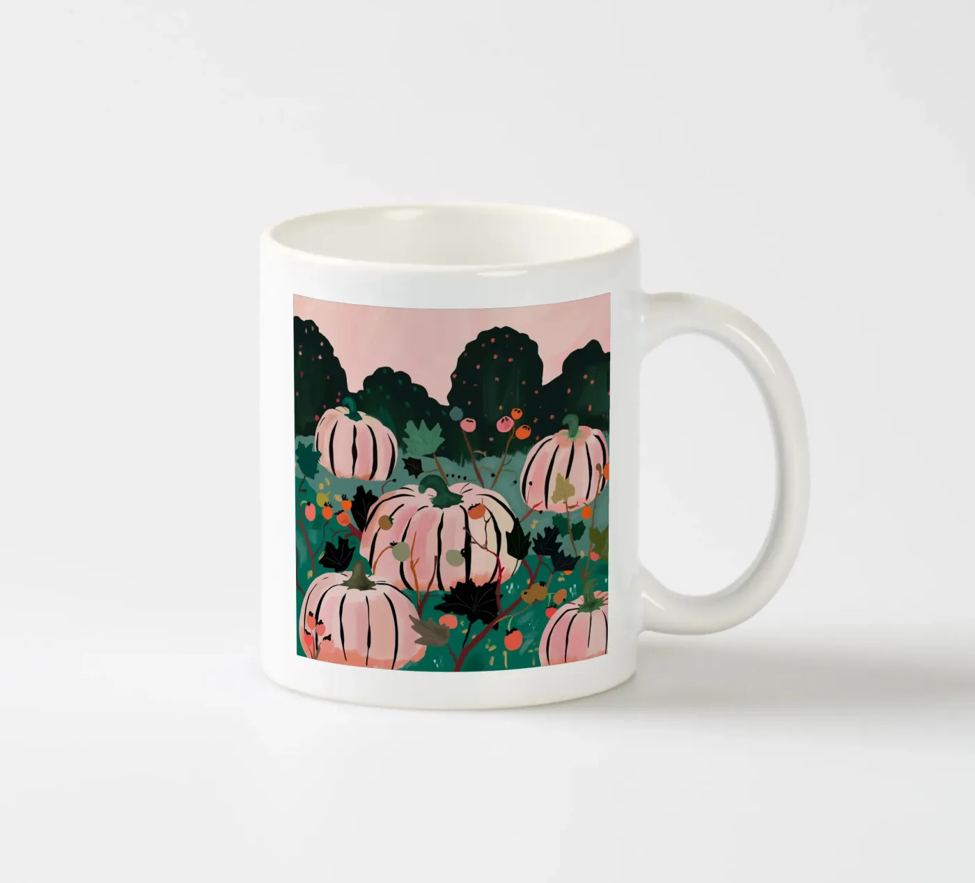 Pumpkin Patch ceramic mug by ArtsySesta
