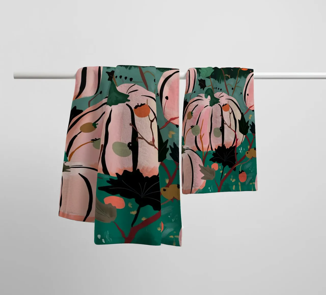 Pumpkin Patch towel by ArtsySesta