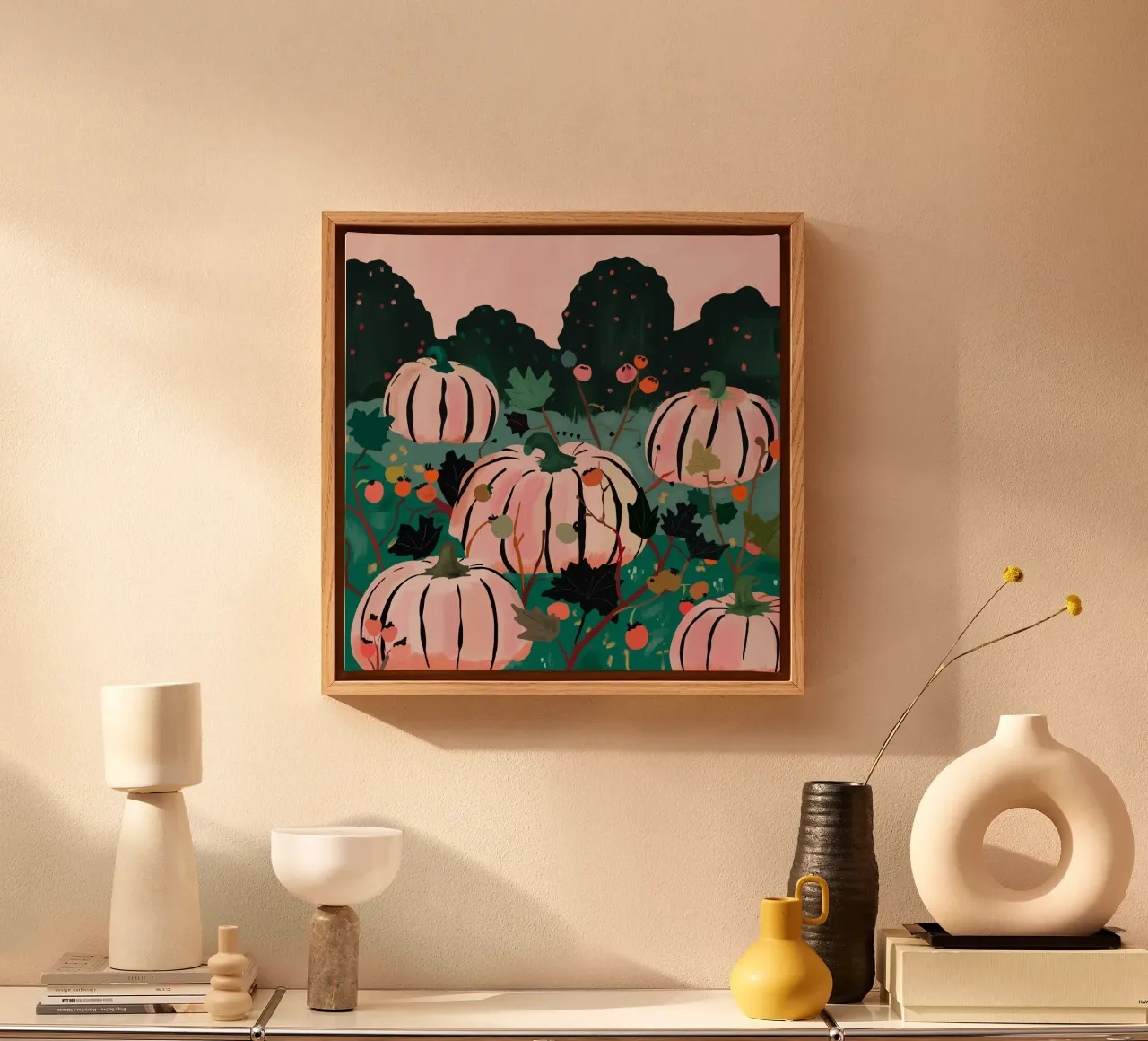 Pompoen canvas van ArtsySesta