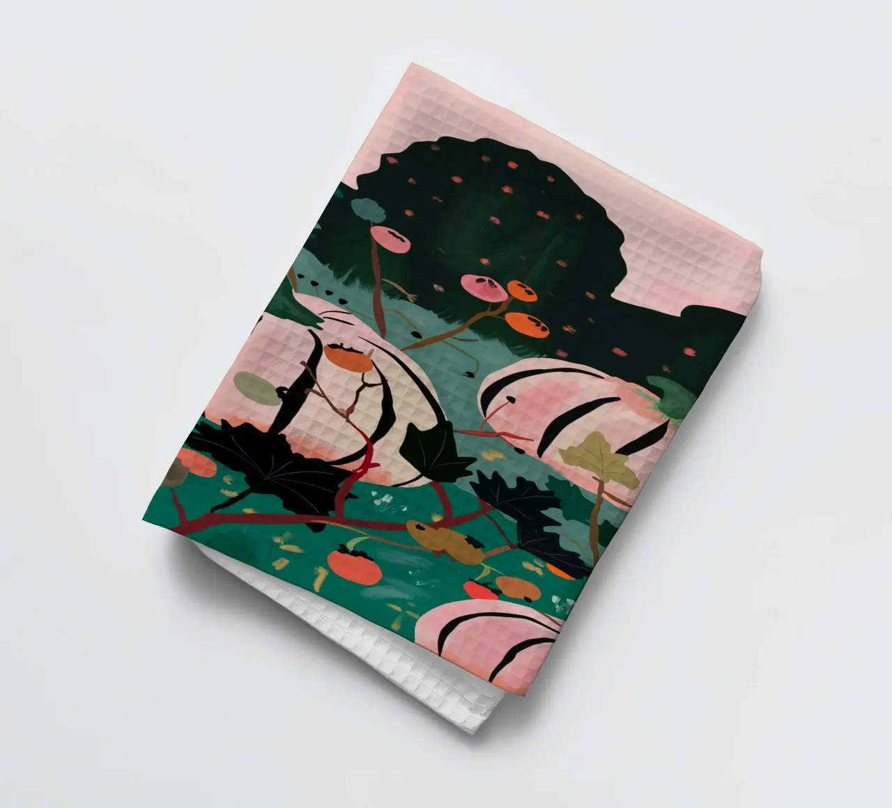 Pumpkin Patch tea towel by ArtsySesta