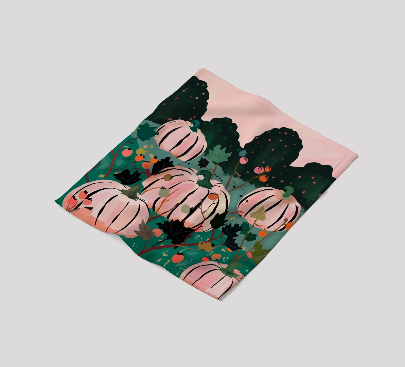 Pumpkin Patch fleece blanket by ArtsySesta