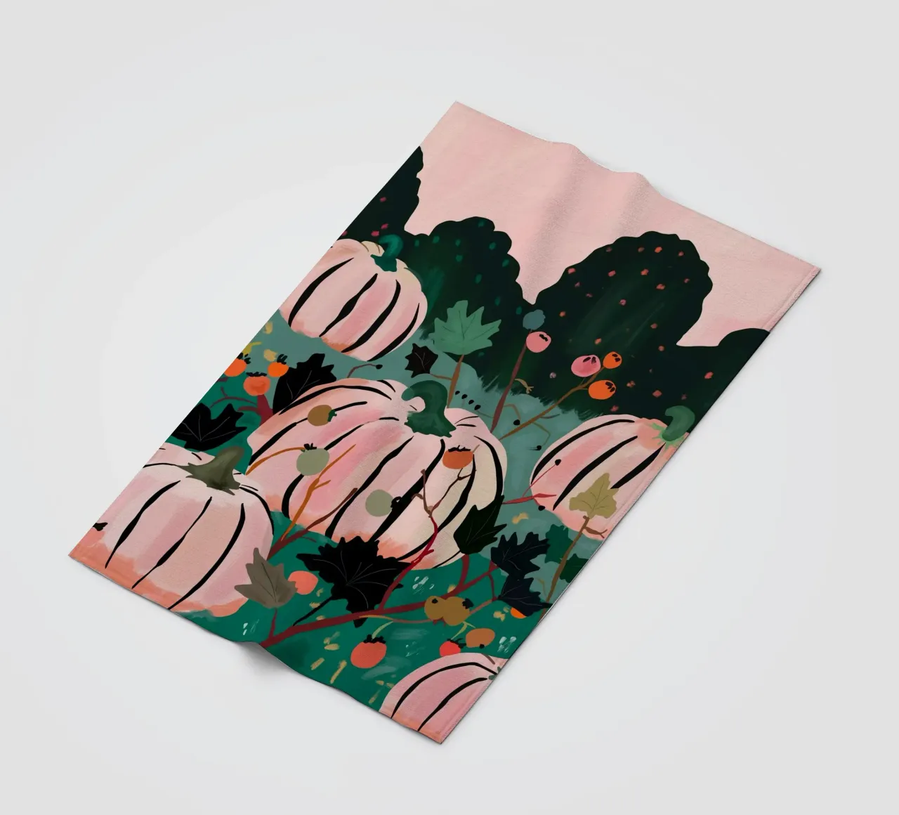 Pumpkin Patch fleece blanket by ArtsySesta