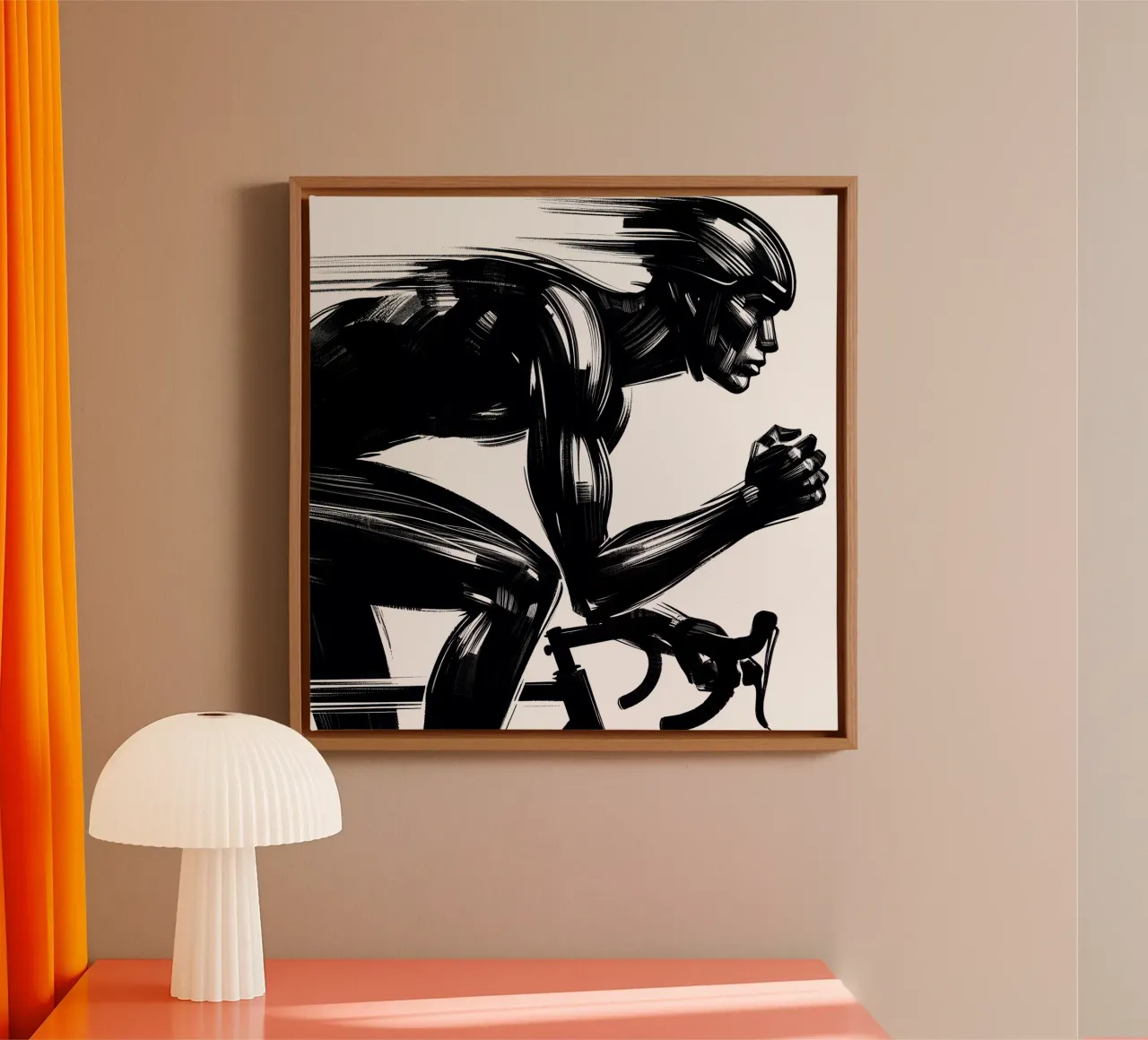 COMPETITIEVE GEEST canvas met Baklijst van ARTOMATIC