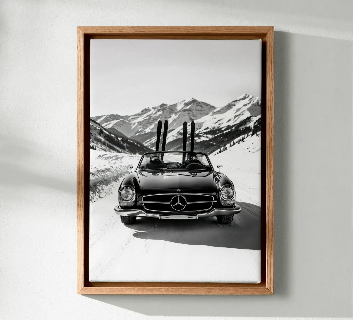 Skiing canvas by Hitspost