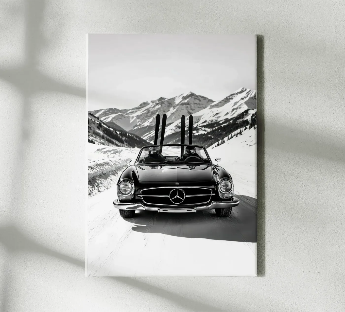 Skiing canvas by Hitspost