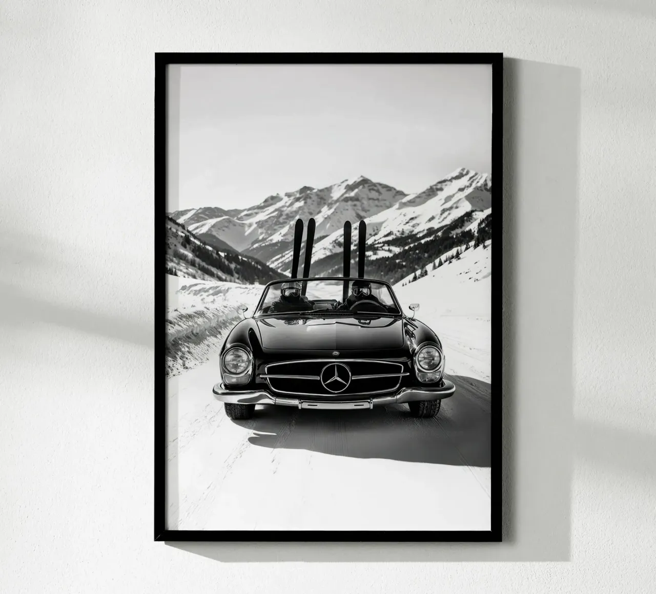 Skiing poster by Hitspost