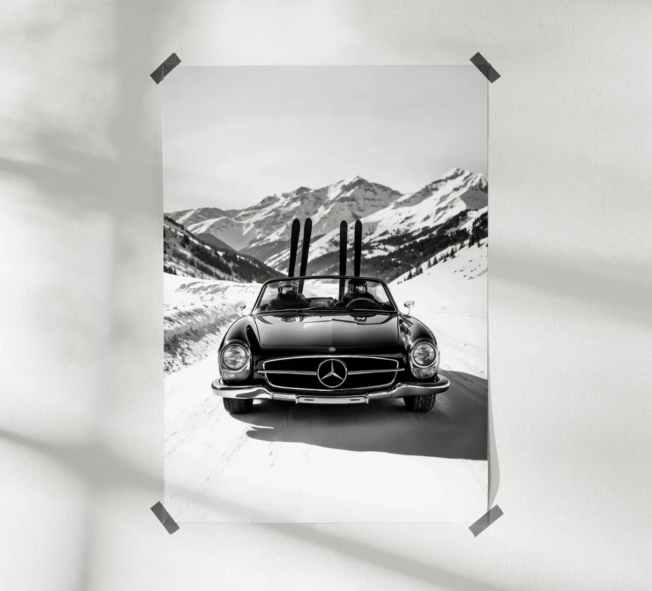 Skiing poster by Hitspost