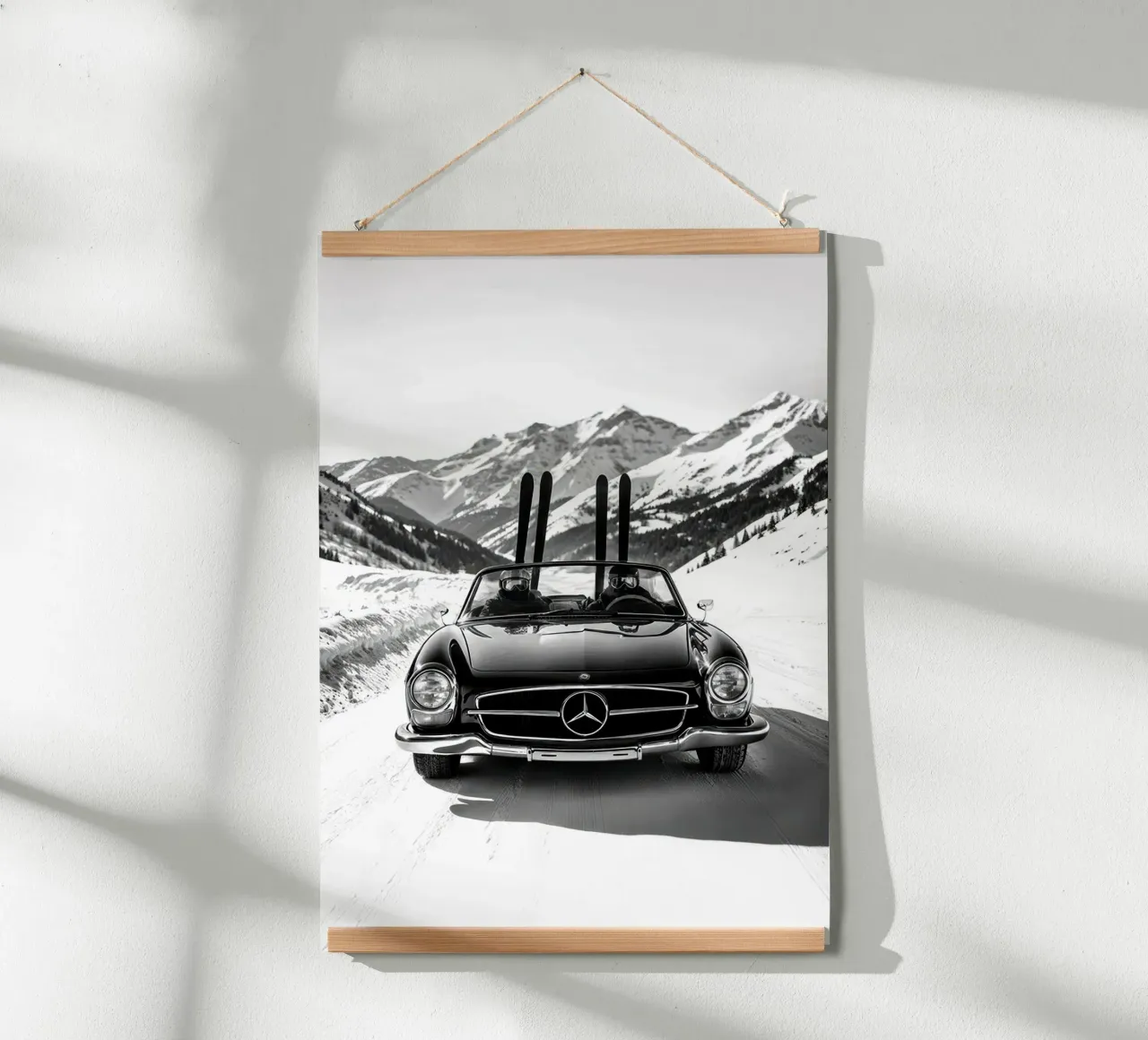 Skiing poster by Hitspost