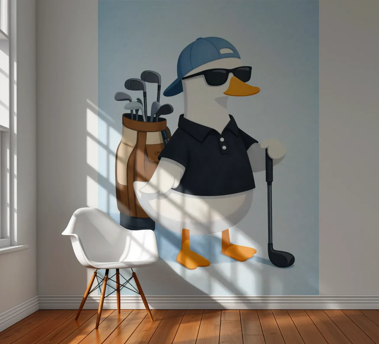 golf eend fotobehang van cepeducks
