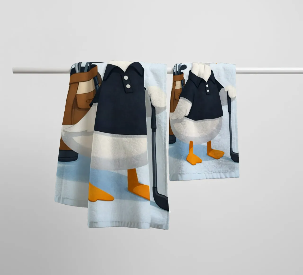 golf eend badhanddoek van cepeducks