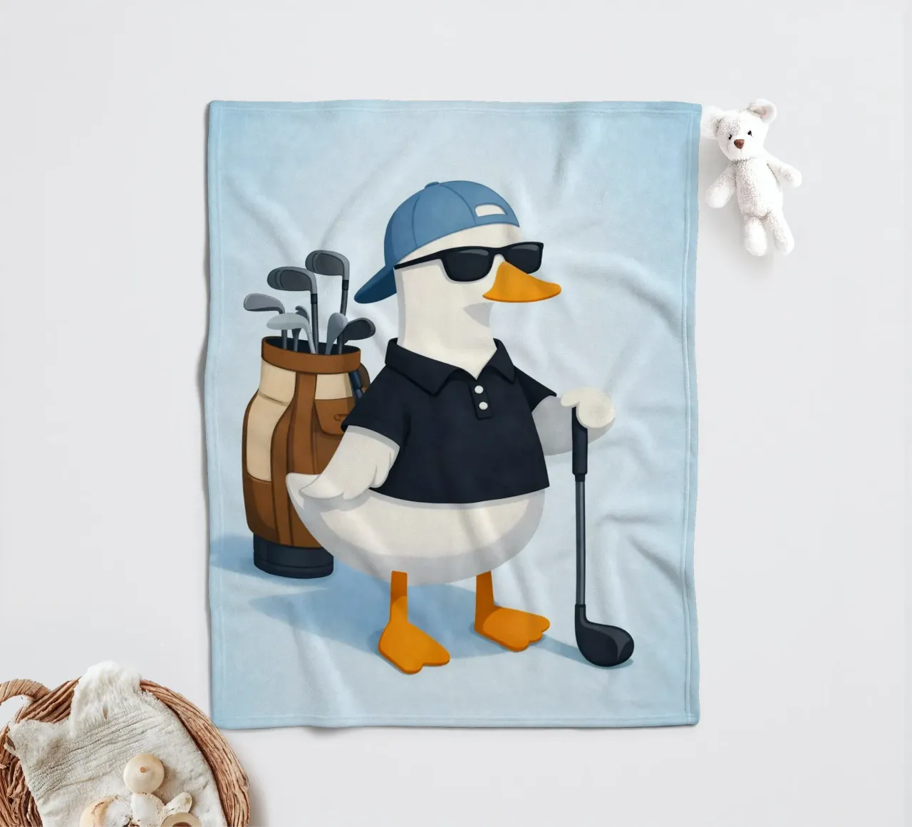 golf duck fleecedeken van cepeducks