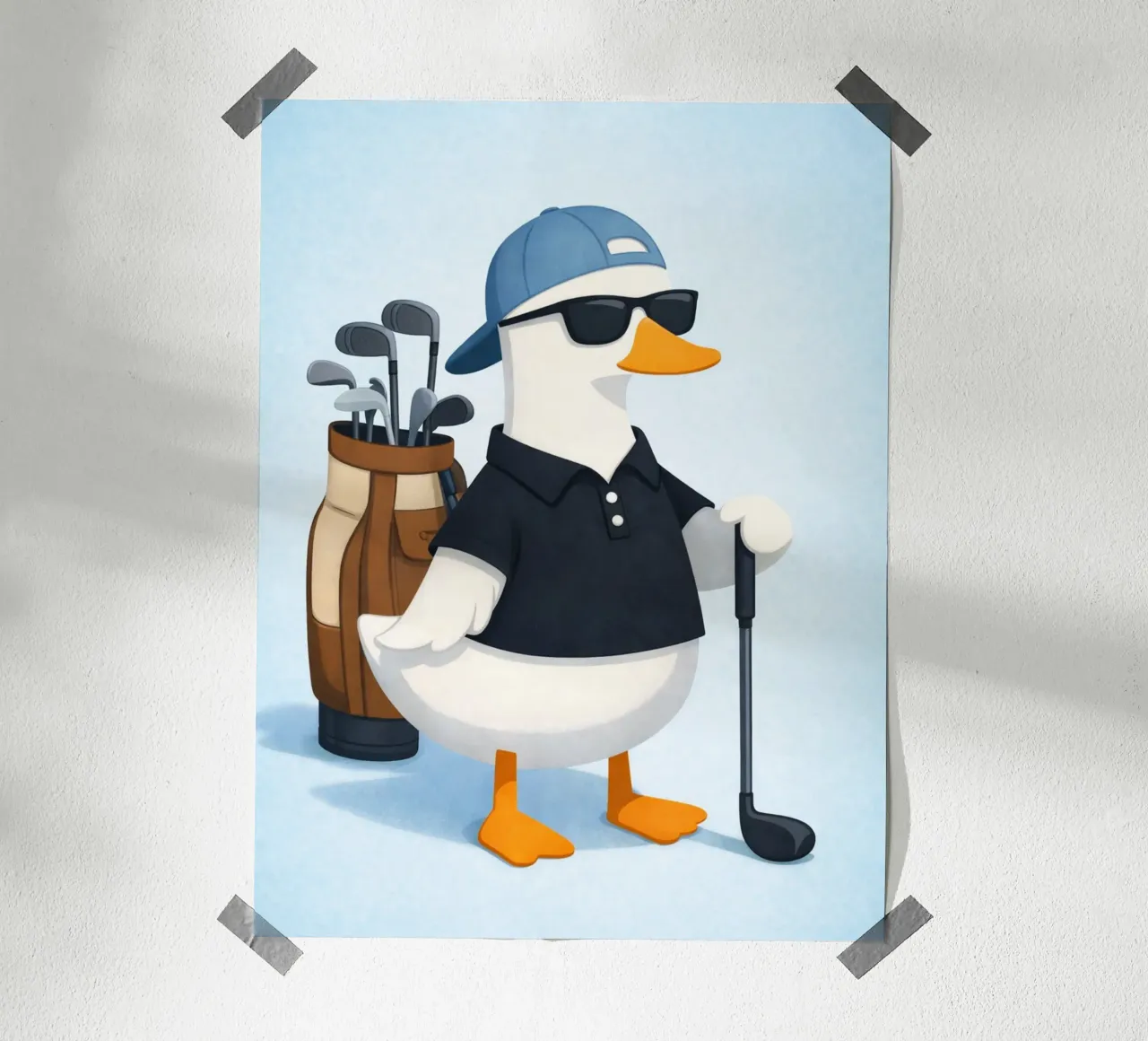 golf eend poster van cepeducks