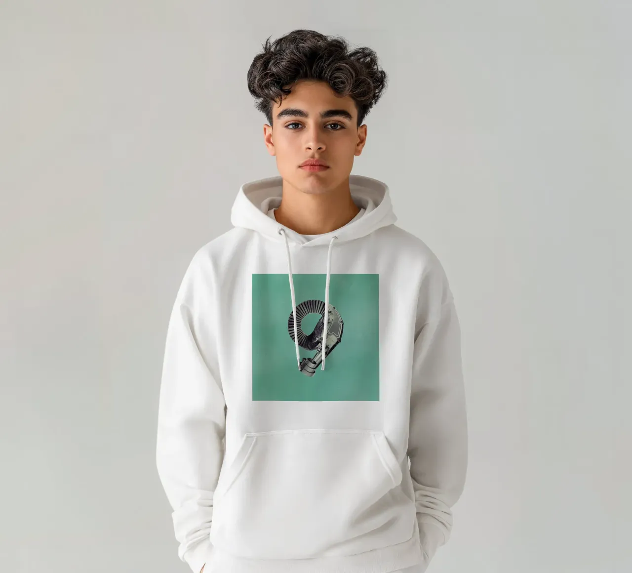 Steampunk Alphabet Number 9 felpa con cappuccio da Birgit Palma