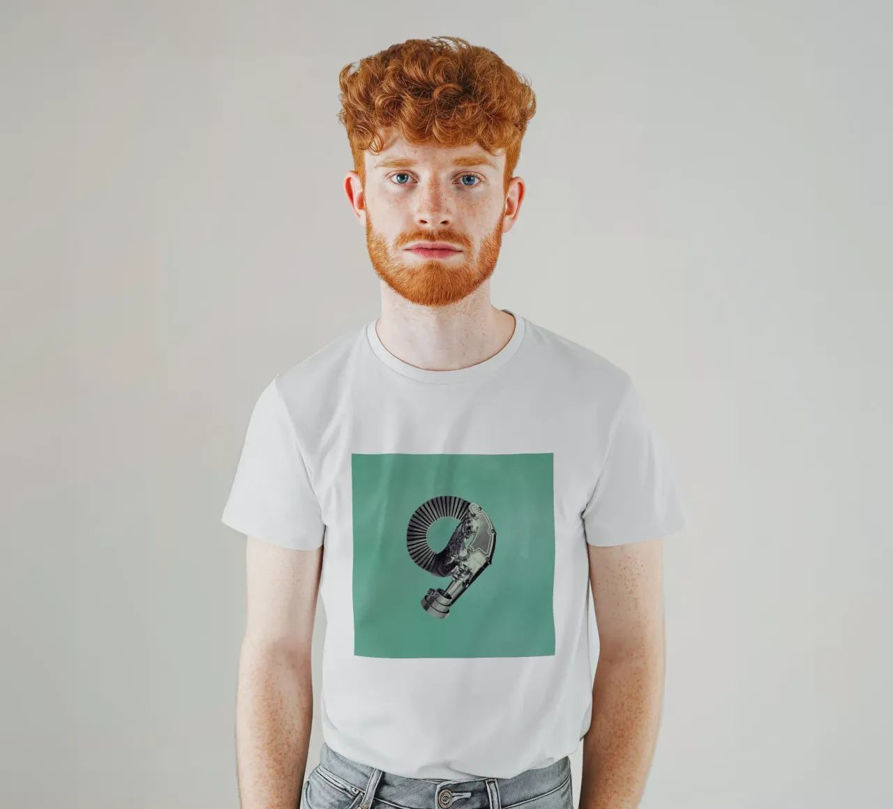 Steampunk Alphabet Number 9 t-shirt da Birgit Palma