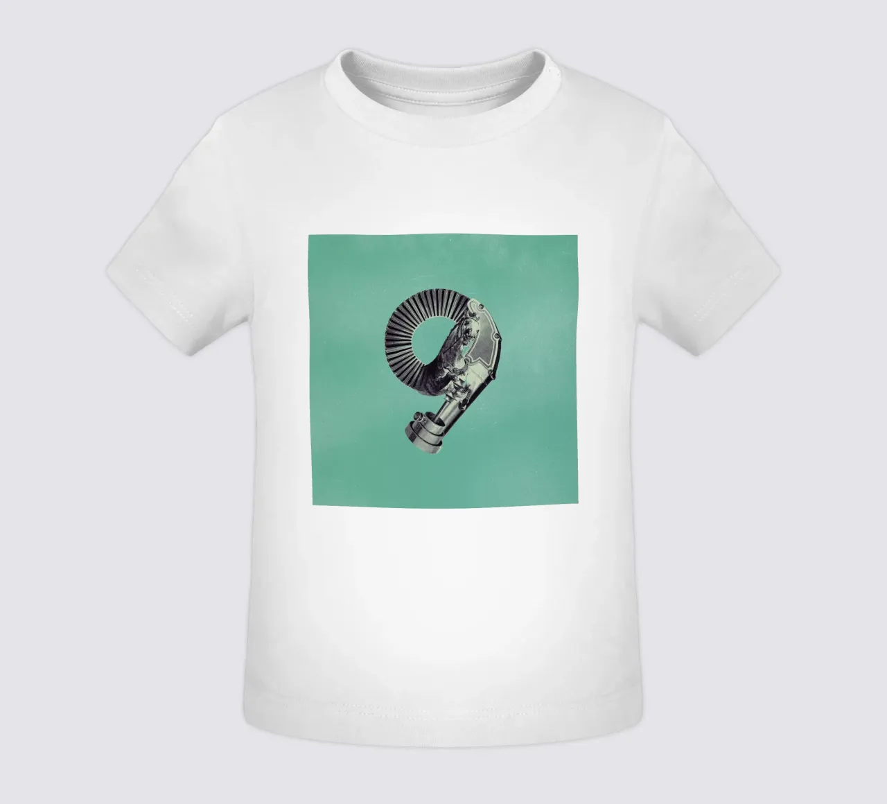 Steampunk Alphabet Number 9 maglietta neonato da Birgit Palma