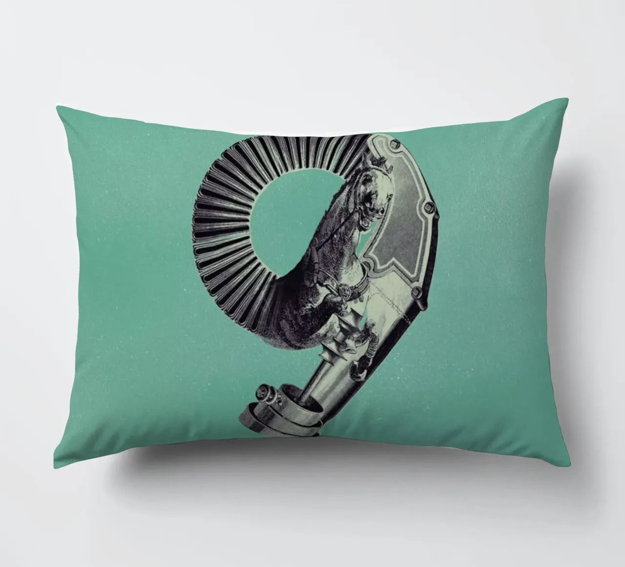 Steampunk Alphabet Number 9 cuscino da Birgit Palma