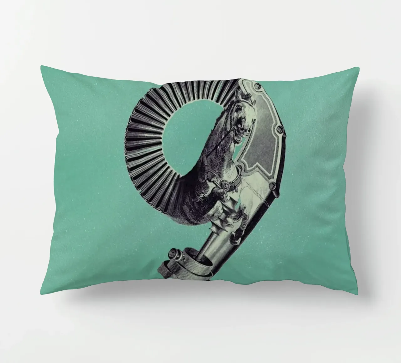 Steampunk Alphabet Number 9 cuscino da Birgit Palma