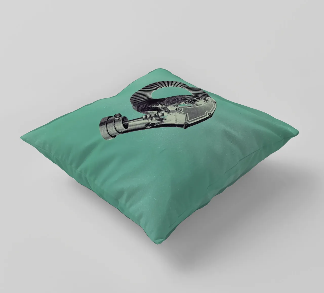 Steampunk Alphabet Number 9 cuscino da Birgit Palma