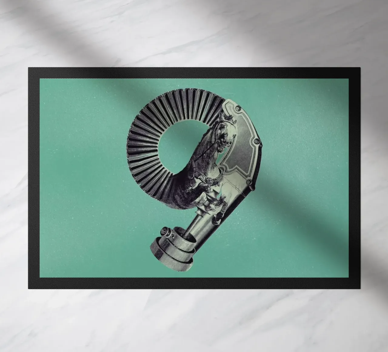 Steampunk Alphabet Number 9 zerbino da Birgit Palma