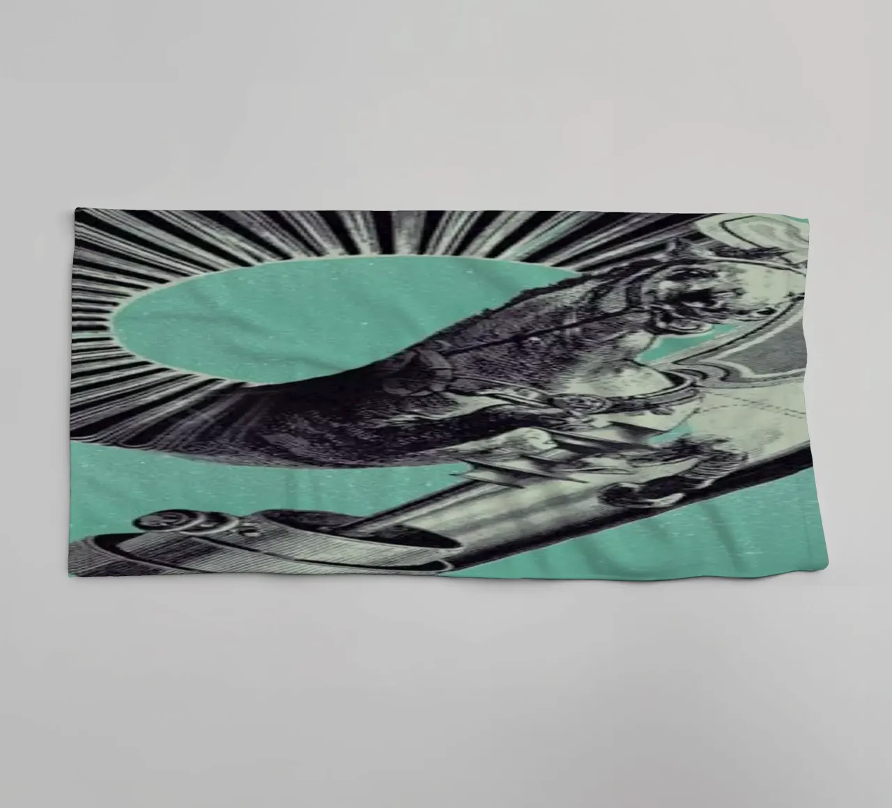 Steampunk Alphabet Number 9 asciugamano da bagno da Birgit Palma