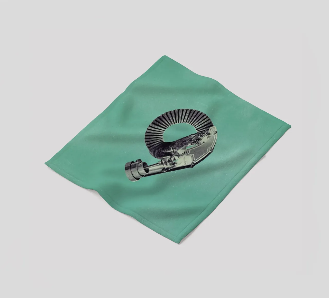 Steampunk Alphabet Number 9 coperta in pile da Birgit Palma