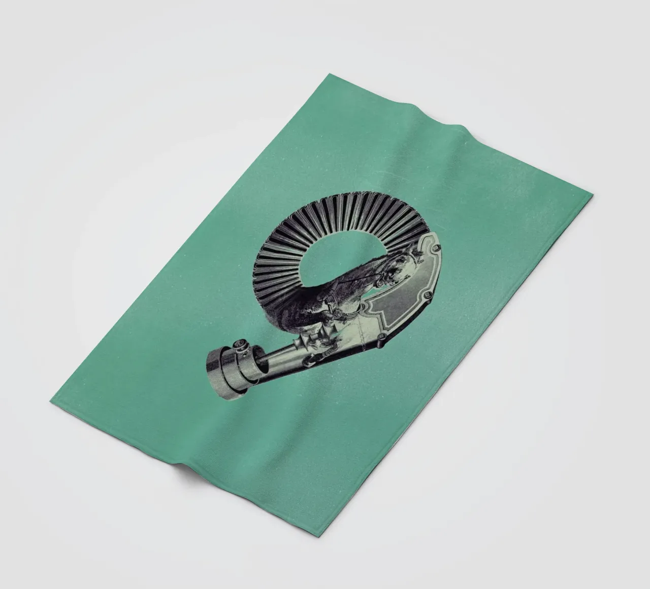 Steampunk Alphabet Number 9 coperta in pile da Birgit Palma