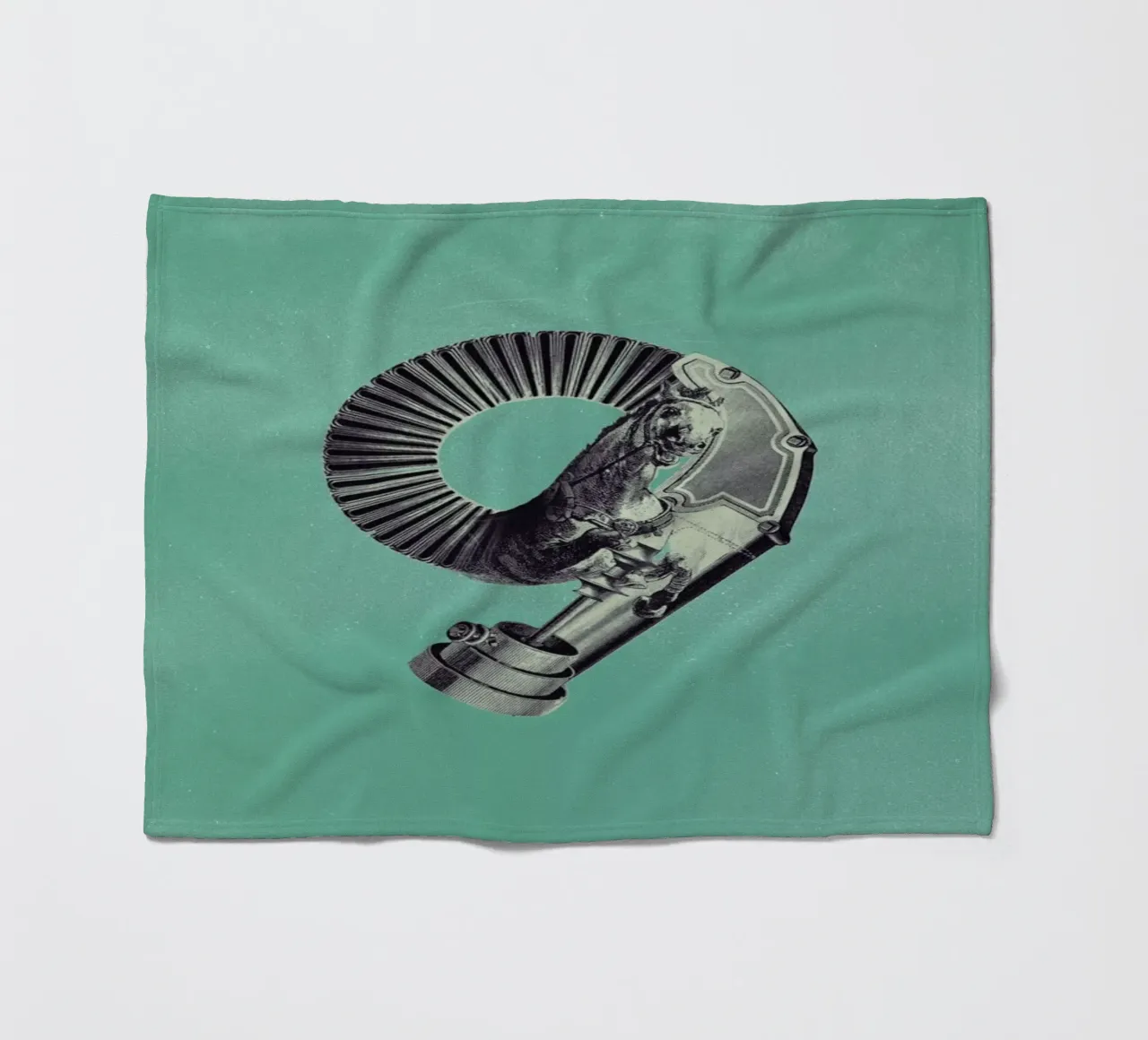 Steampunk Alphabet Number 9 coperta in pile da Birgit Palma