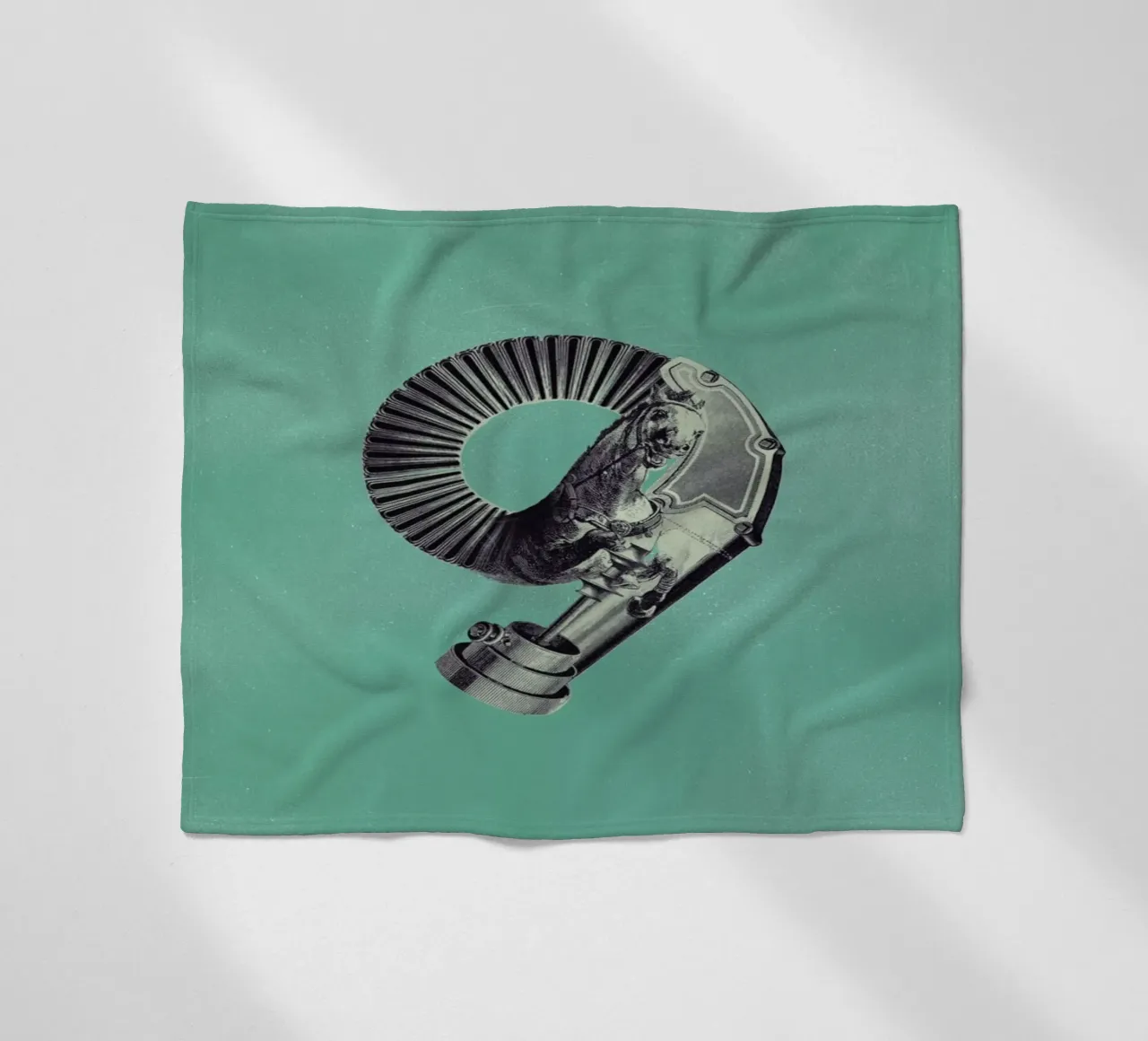 Steampunk Alphabet Number 9 coperta in pile da Birgit Palma